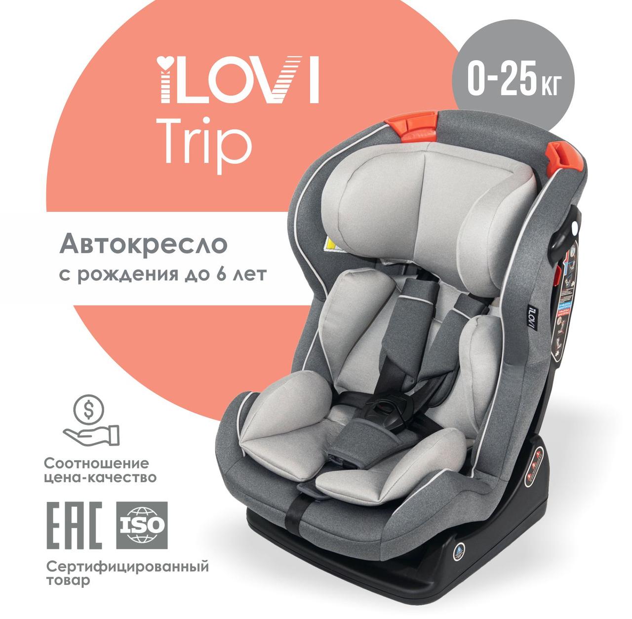 Автокресло iLovi Trip Cloud Grey (0-25 кг)