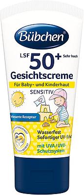 Bubchen BU5 Солнцезащитный крем для лица младенцев и детей ФЗ 50+ 50 мл