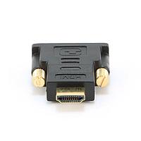 Переходник HDMI  DVI Cablexpert A-HDMI-DVI-1, 19M/19M, золотые разъемы, пакет, черный