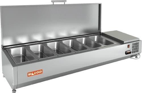 Витрина холодильная для ингредиентов Hicold VRTU 1425 с крышкой