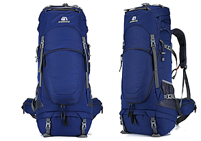 Рюкзак экспедиционный каркасный 80 литров. Цвет: Синий
