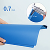 Папка с зажимом DELI, A4, 15 мм, 700 мкм, внутренний и торцевой карман, синяя, фото 3