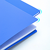 Папка с зажимом DELI, A4, 15 мм, 700 мкм, внутренний и торцевой карман, синяя, фото 4