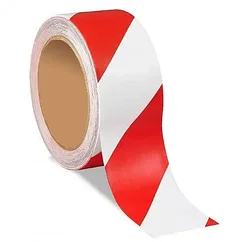 Лента оградительная 50мм × 150м красно-белая