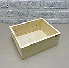 Деревянный ящик с крышкой из астролона 20х20х9 см, фото 4