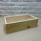 Деревянный ящик 20*20*9 см с крышкой из астролона, фото 2