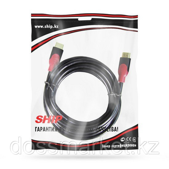 Интерфейсный кабель HDMI-HDMI SHIP SH6016-3P 30В Пол. пакет - фото 2 - id-p106440117