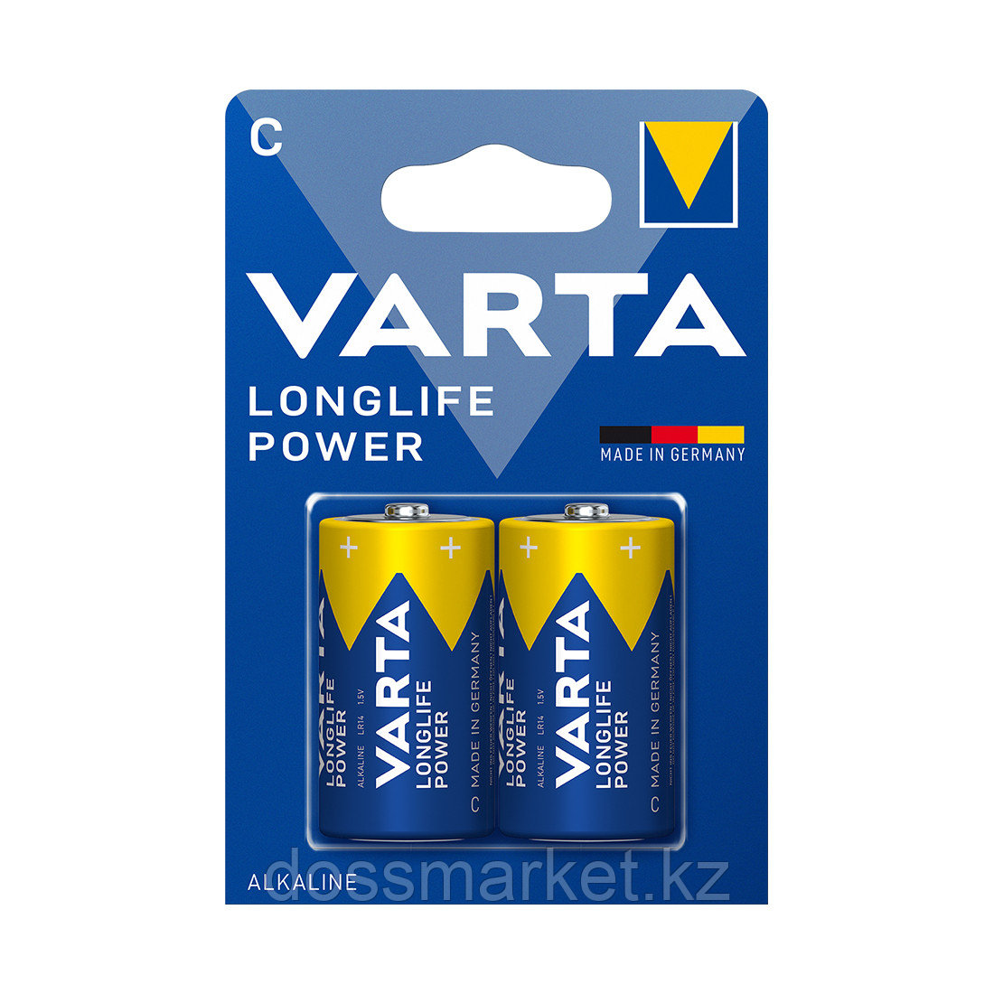 Батарейка VARTA Longlife Power 1.5V - LR14/ C (2 шт) в блистере - фото 1 - id-p106443093