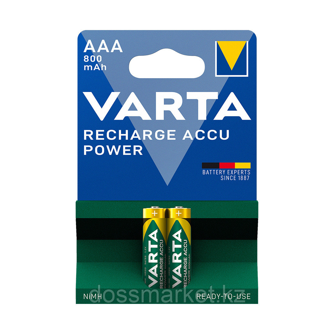 Аккумулятор VARTA R2U Micro 1.2V - HR03/AAA 800 мАч (2 шт) - фото 1 - id-p106443109