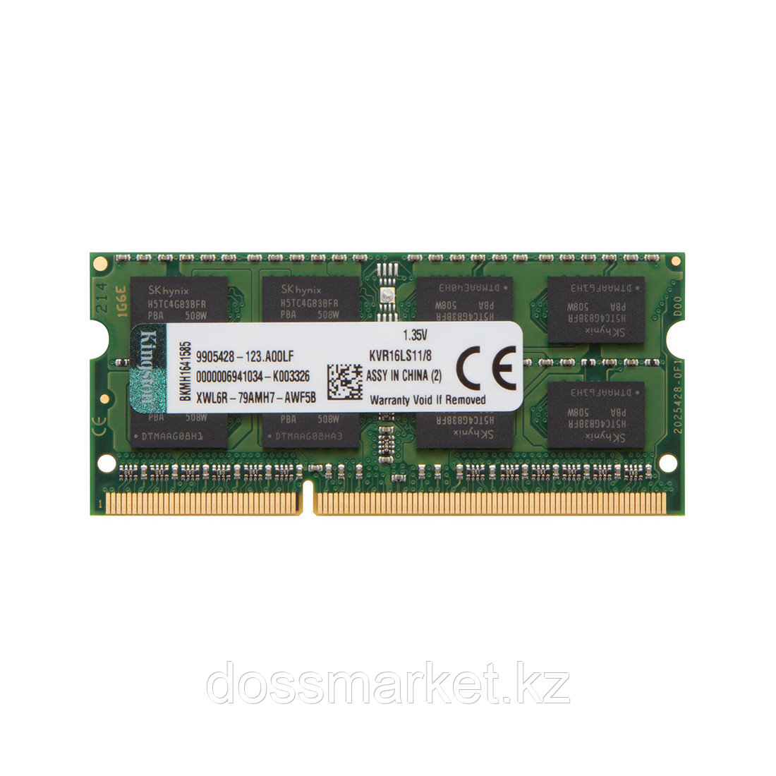 Модуль памяти для ноутбука Kingston KVR16LS11/8WP - фото 2 - id-p106442173