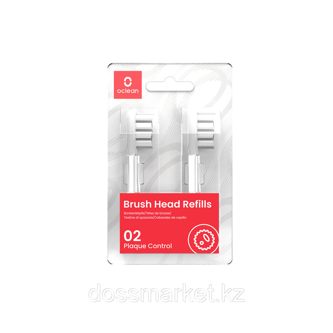 Универсальные сменные зубные щетки Oclean Standard Clean Brush Head 2-pk P2S6 W02 Белый - фото 1 - id-p106443480