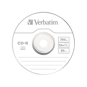 Диск CD-R Verbatim (43437) 700MB 10штук Незаписанный