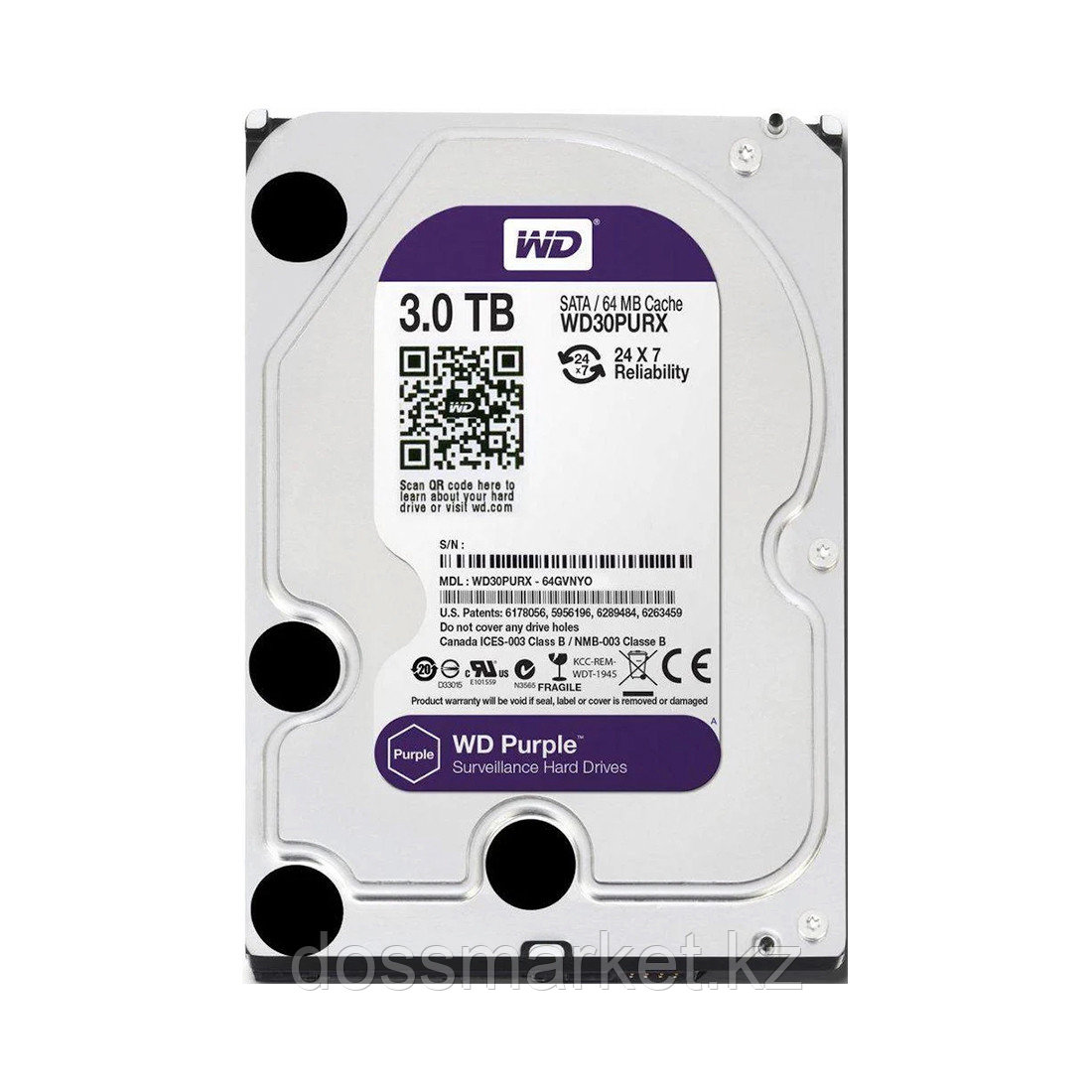 Жесткий диск Dahua WD30PURX HDD 3Tb - фото 1 - id-p106439938
