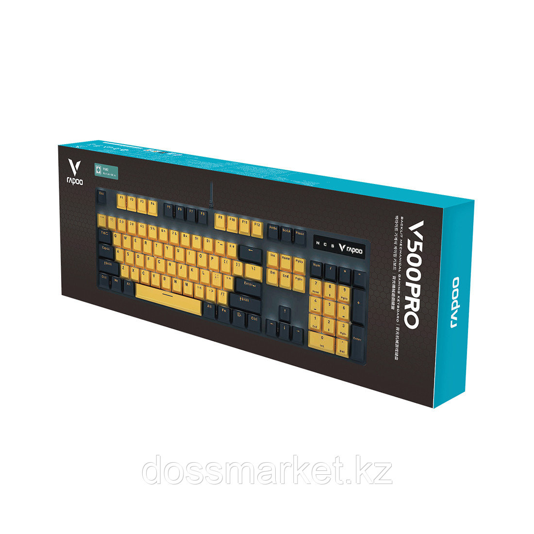 Клавиатура Rapoo V500PRO Yellow Blue - фото 3 - id-p106439970