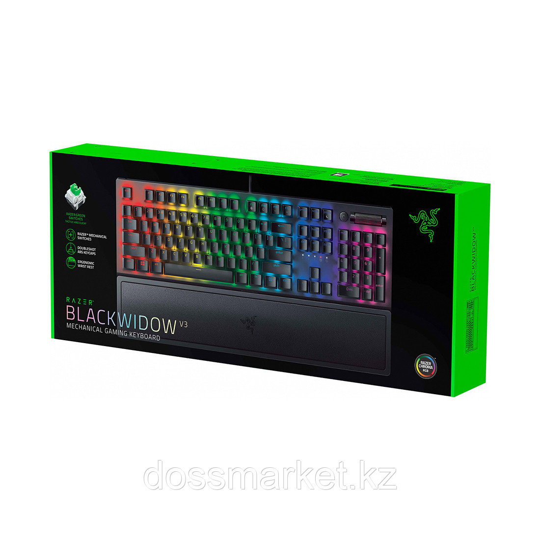 Клавиатура Razer BlackWidow V3 (Green Switch) - фото 3 - id-p106439983