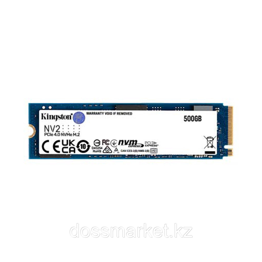Твердотельный накопитель SSD Kingston NV2 SNV2S/500G M.2 NVMe PCIe 3.0x4 - фото 1 - id-p106441919