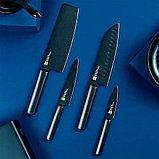 Набор ножей HuoHou Cool black non-stick steel knife set, фото 3