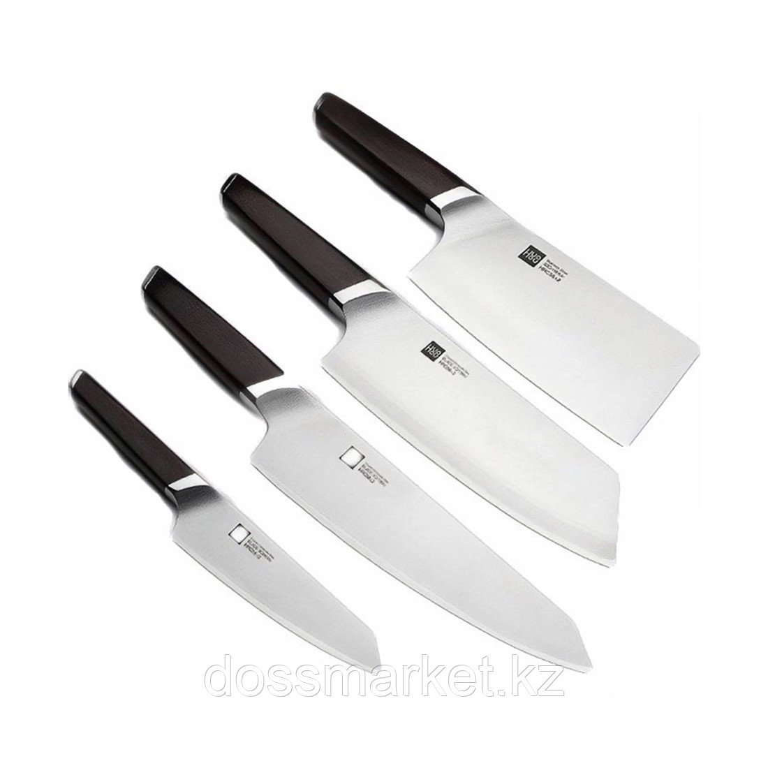 Набор ножей HuoHou 5-piece set of compound steel knife - фото 2 - id-p106444022