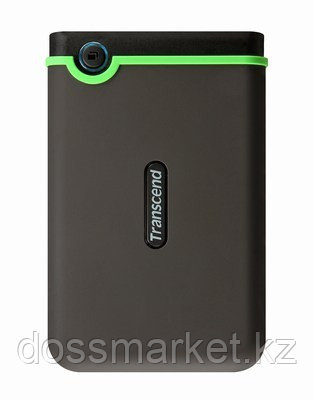 Внешний жесткий диск 2,5  500GB Transcend TS500GSJ25M3 прорезиненый корпус черный/ зеленый