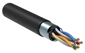 ITK Витая пара F/UTP кат.5E 4х2х24AWG LDPE черный (305м)