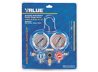 Манифолд для заправки кондиционера Value VMG-2-R22-B-03