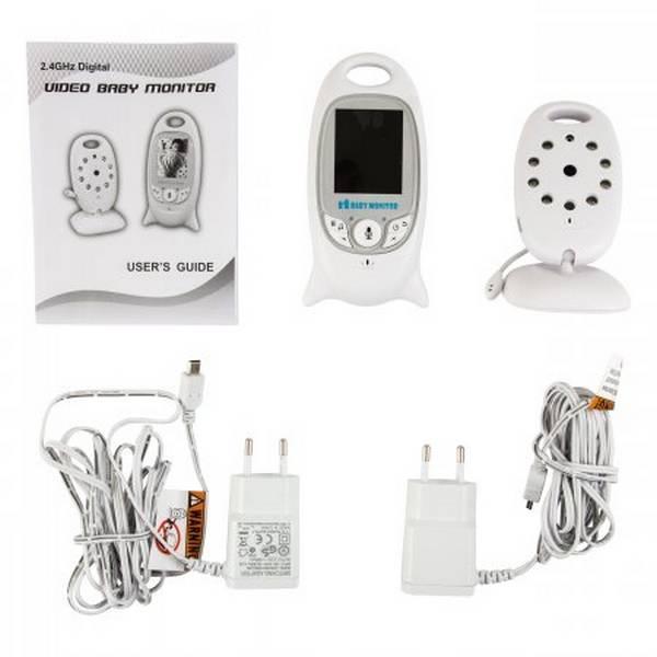 Видеоняня Video Baby Monitor VB601 с колыбельными, датчиком температуры и ночной подсветкой - фото 4 - id-p106449328