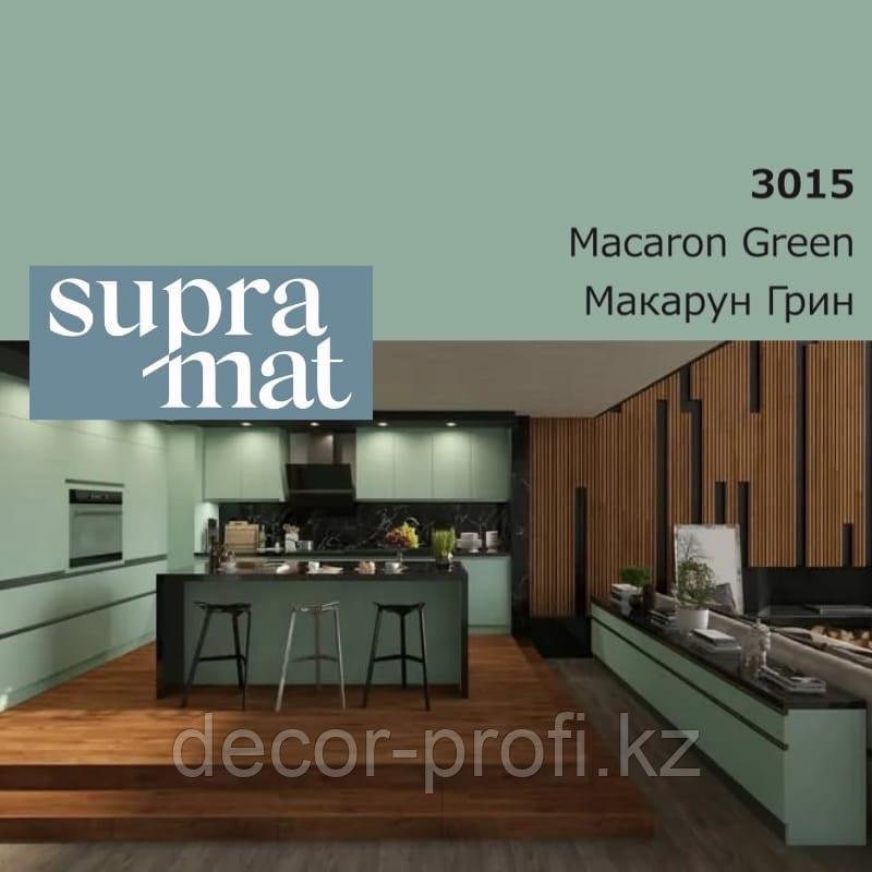 Мебельный фасад из МДФ 18мм SUPRAMAT Макарон зеленый - фото 2 - id-p106449705