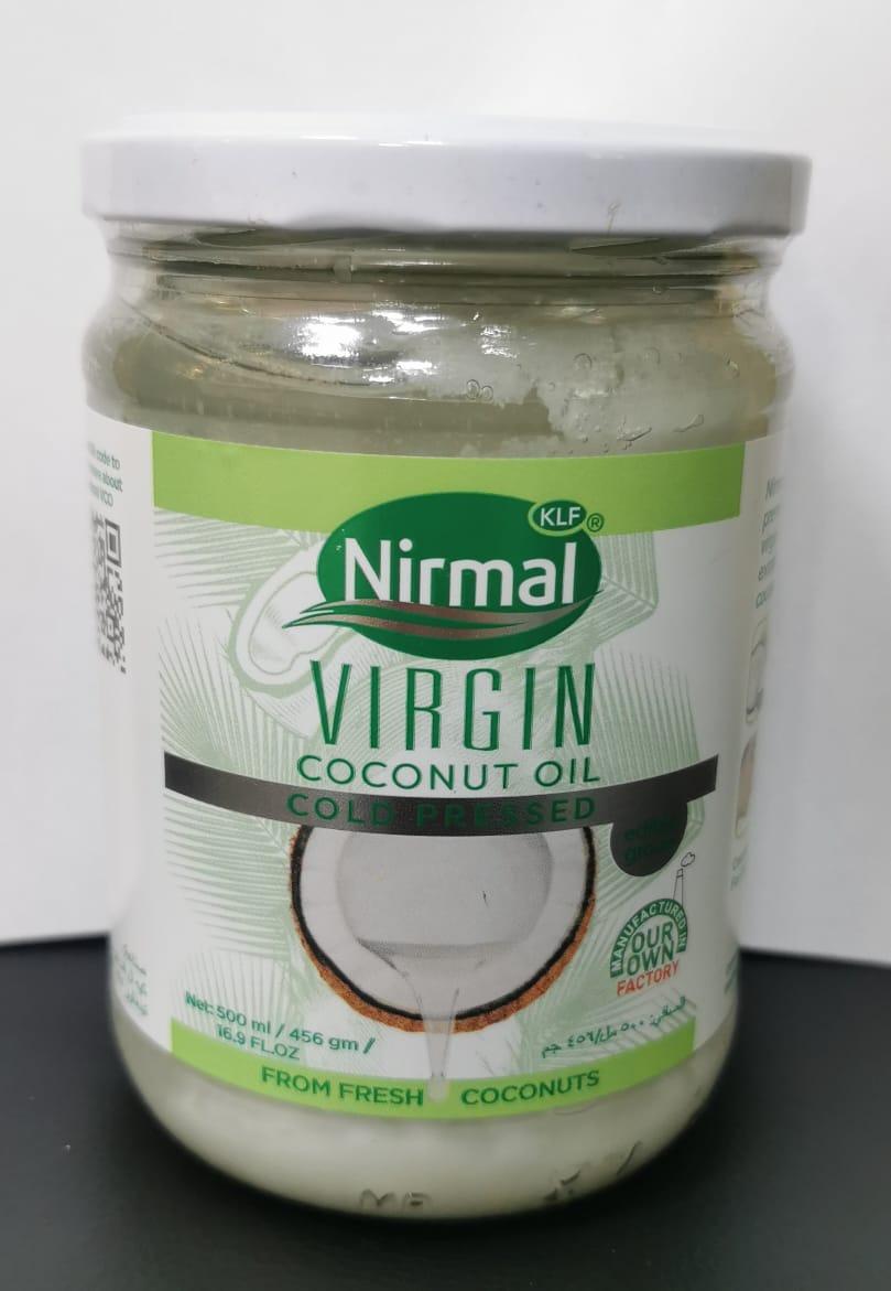 Кокосовое масло холодного отжима (Virgin Coconut Oil Cold Pressed NIRMAL), 500 мл