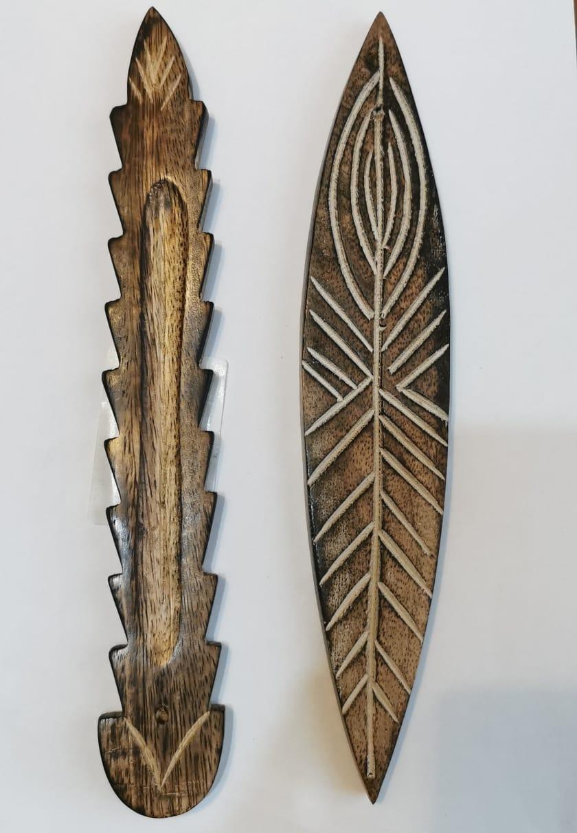 Подставки для благовоний Елочка, Лодочка деревянные, ручная работа,  в ассортименте Индия