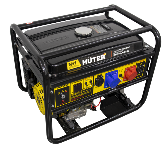 Электрогенератор DY9500LX-3 PRO-электростартер (380В/220В) Huter