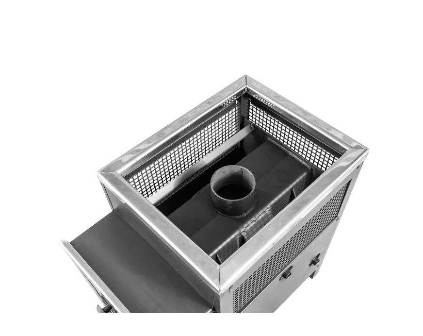 Печь для бани 6 мм Радуга 22 (встроенный теплообменник из нержавейки) ПР/ЛЕВ - фото 2 - id-p106458284