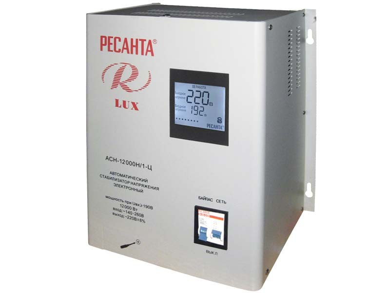 Стабилизатор АСН-12 000 Н/1-Ц Ресанта Lux, шт