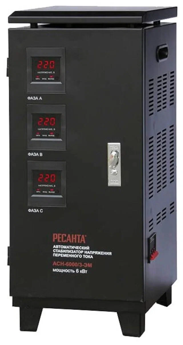 Стабилизатор трехфазный АСН- 6 000/3 Ресанта, шт