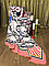 Плед  полуторный двусторонний велюровый HERMES с нарисованной лошадью в стиле комикс, фото 2