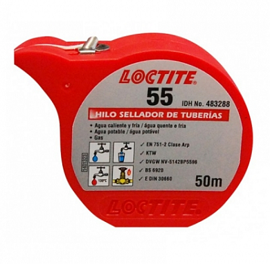 Уплотнительная нить 50м LOCTITE 55 (для резьбовых соединений)