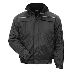 NITRAS 7120, куртка куртка пилота, чёрная, водоотталкивающее HIT-покрытие, съёмные рукава.