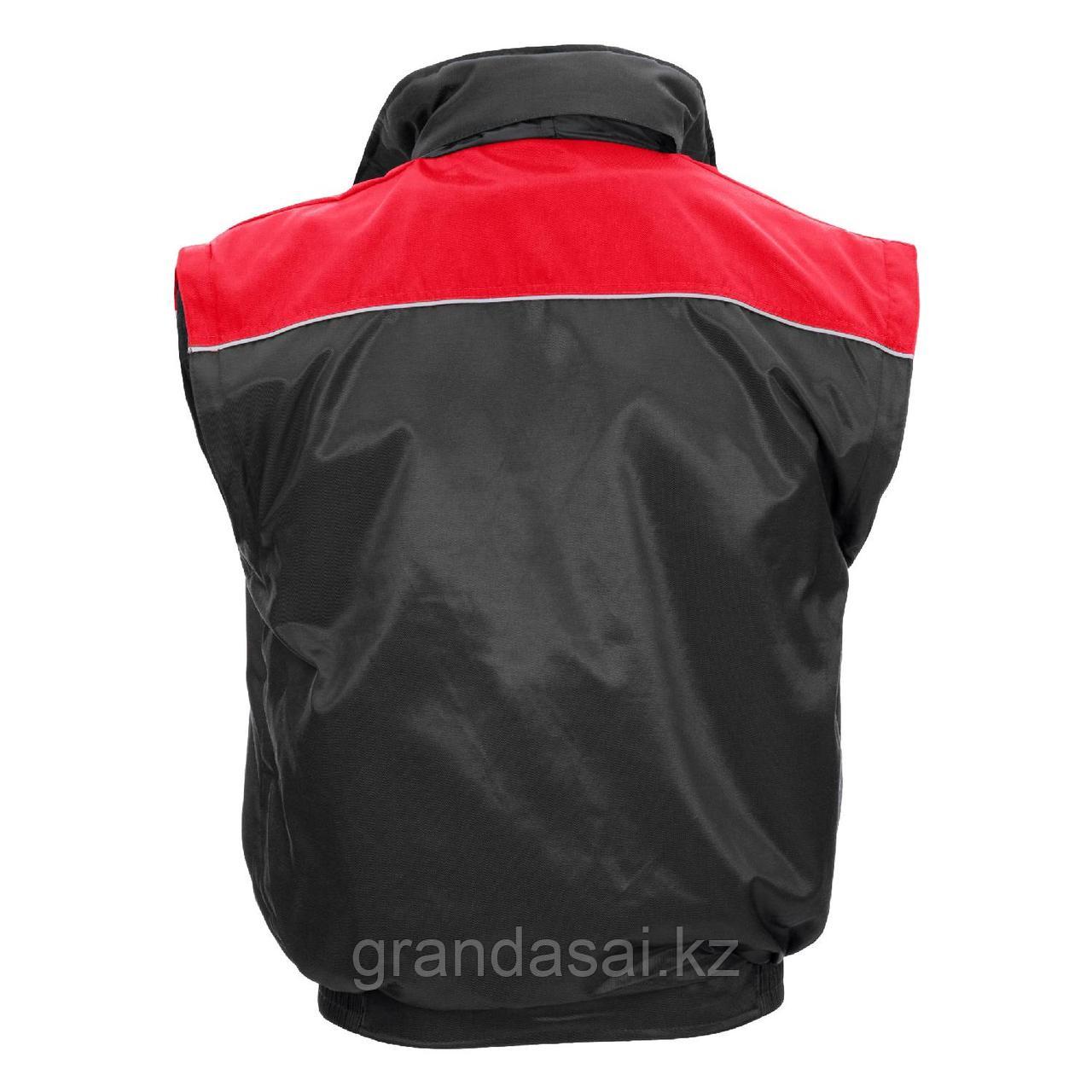 NITRAS 7132, куртка куртка пилота, чёрная / красная, водоотталкивающее HIT-покрытие, съёмные рукава. - фото 3 - id-p106461903