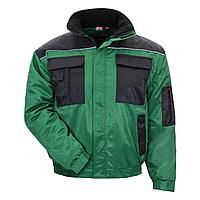 NITRAS 7134, куртка куртка пилота, зелёная / чёрная, водоотталкивающее HIT-покрытие, съёмные рукава.