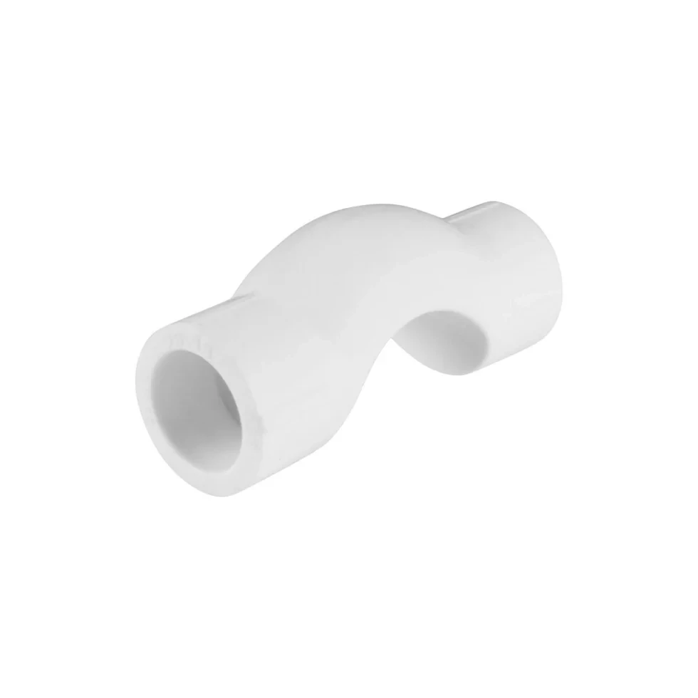 Обвод полипропиленовый с муфтами короткий 20mm (белый)
