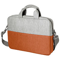 Конференц-сумка BEAM NOTE, серый/оранжевый, 39х30х6.5 см, ткань верха:100% полиамид, под-д:100%полиэ,