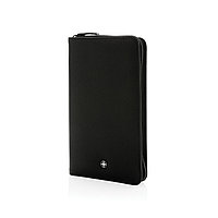 Дорожный органайзер Swiss Peak Heritage из rPU RCS с RFID-защитой, черный; , Длина 22,7 см., ширина 13,9 см.,