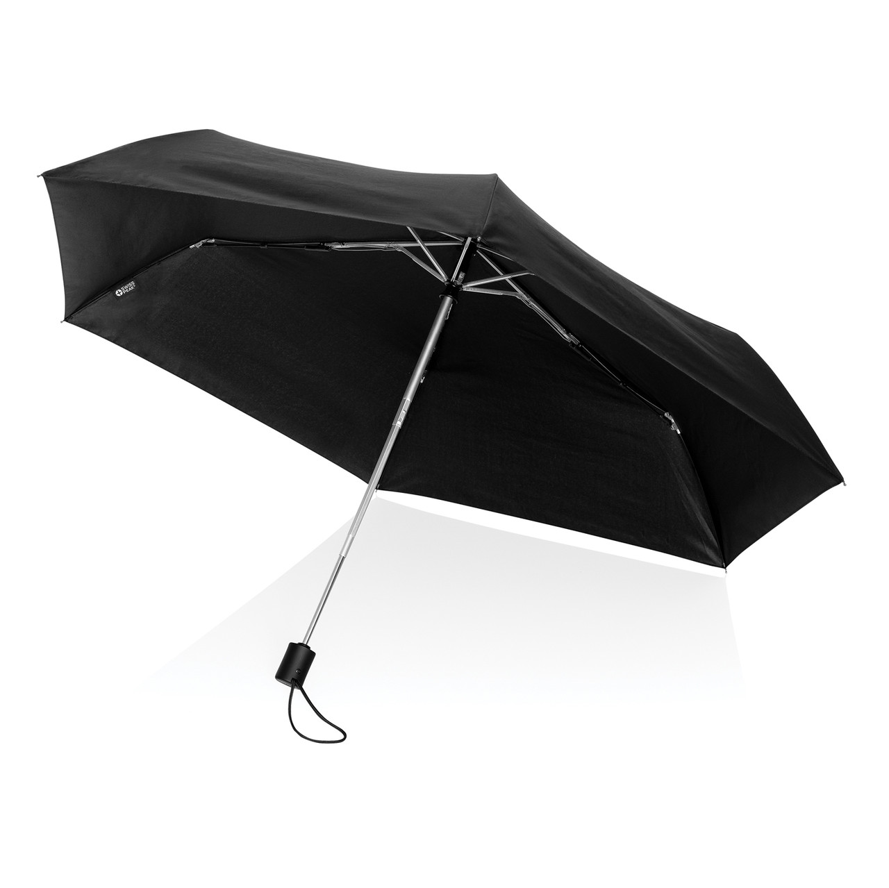 Ультралегкий автоматический зонт Swiss Peak из rPET, d95 см, черный; , , высота 53 см., диаметр 96 см., - фото 5 - id-p106462287