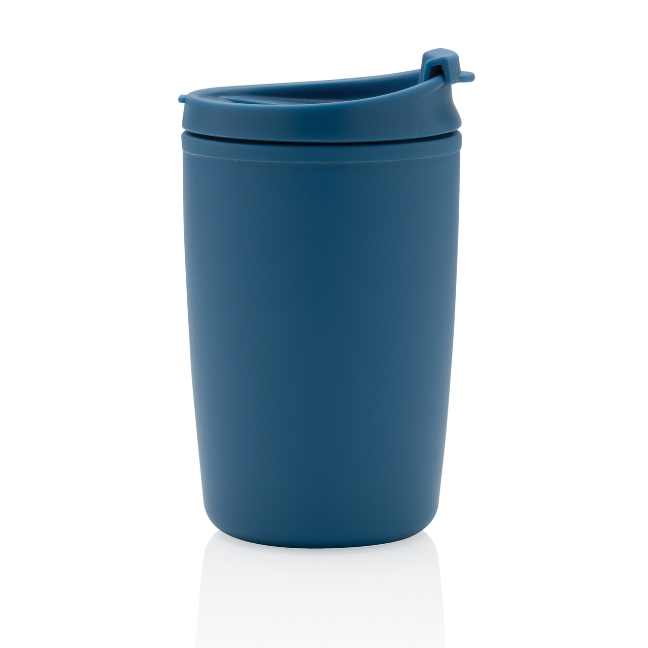 Термокружка с крышкой для кофе из переработанного полипропилена GRS, 300 мл, синий; , Длина 8,5 см., ширина 8 - фото 3 - id-p106462232