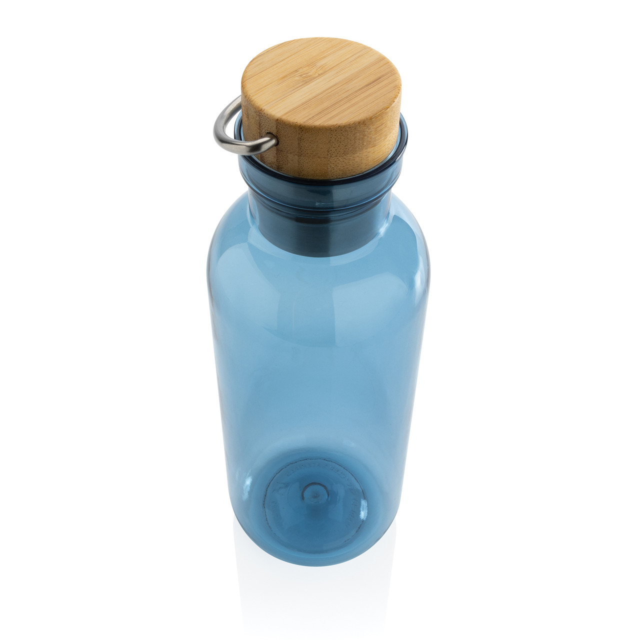 Бутылка для воды из rPET GRS с крышкой из бамбука FSC, 680 мл, синий; , Длина 7,5 см., ширина 7,5 см., высота - фото 3 - id-p106462243