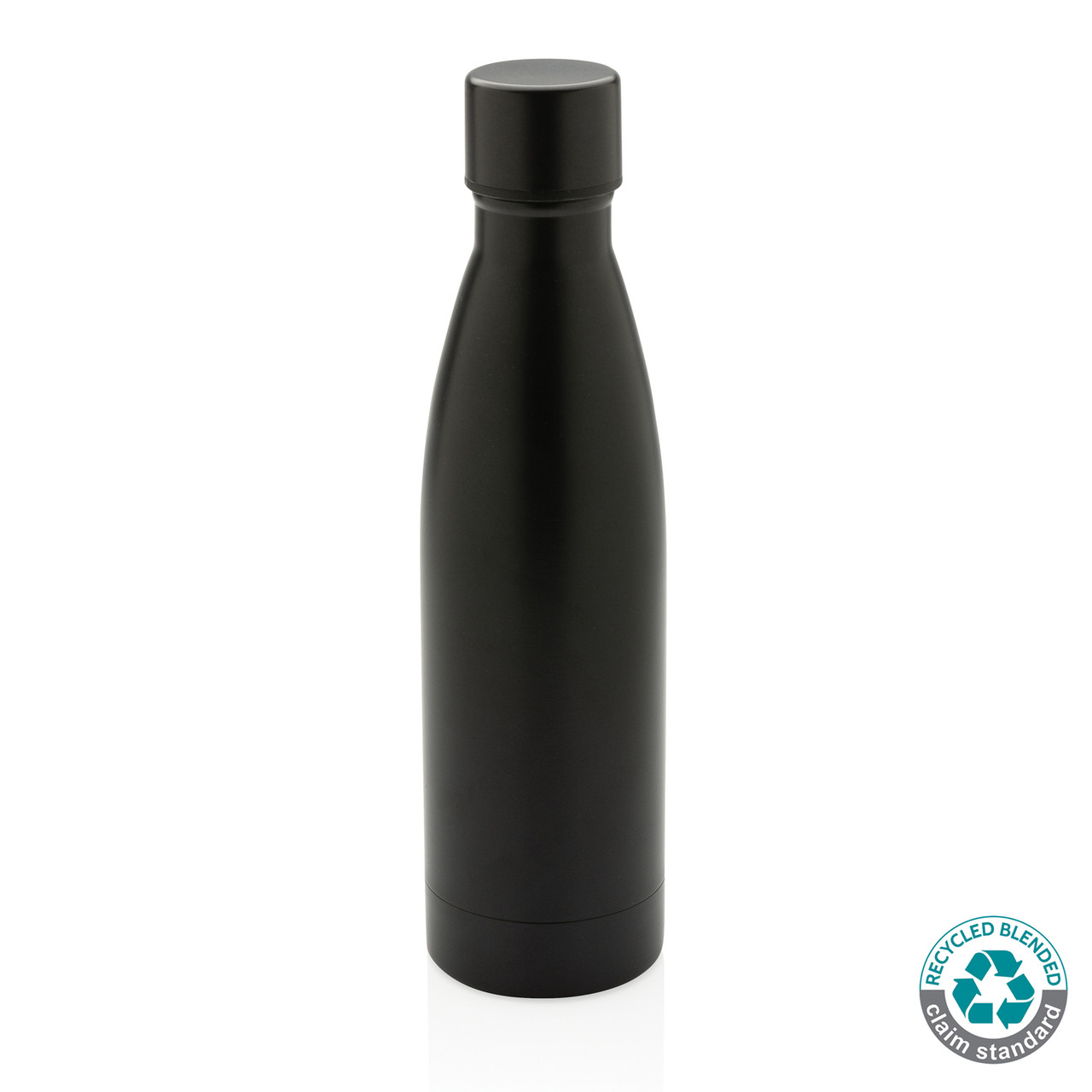 Вакуумная бутылка из переработанной нержавеющей стали RCS, 0,5 л, черный; , , высота 26 см., диаметр 7 см.,
