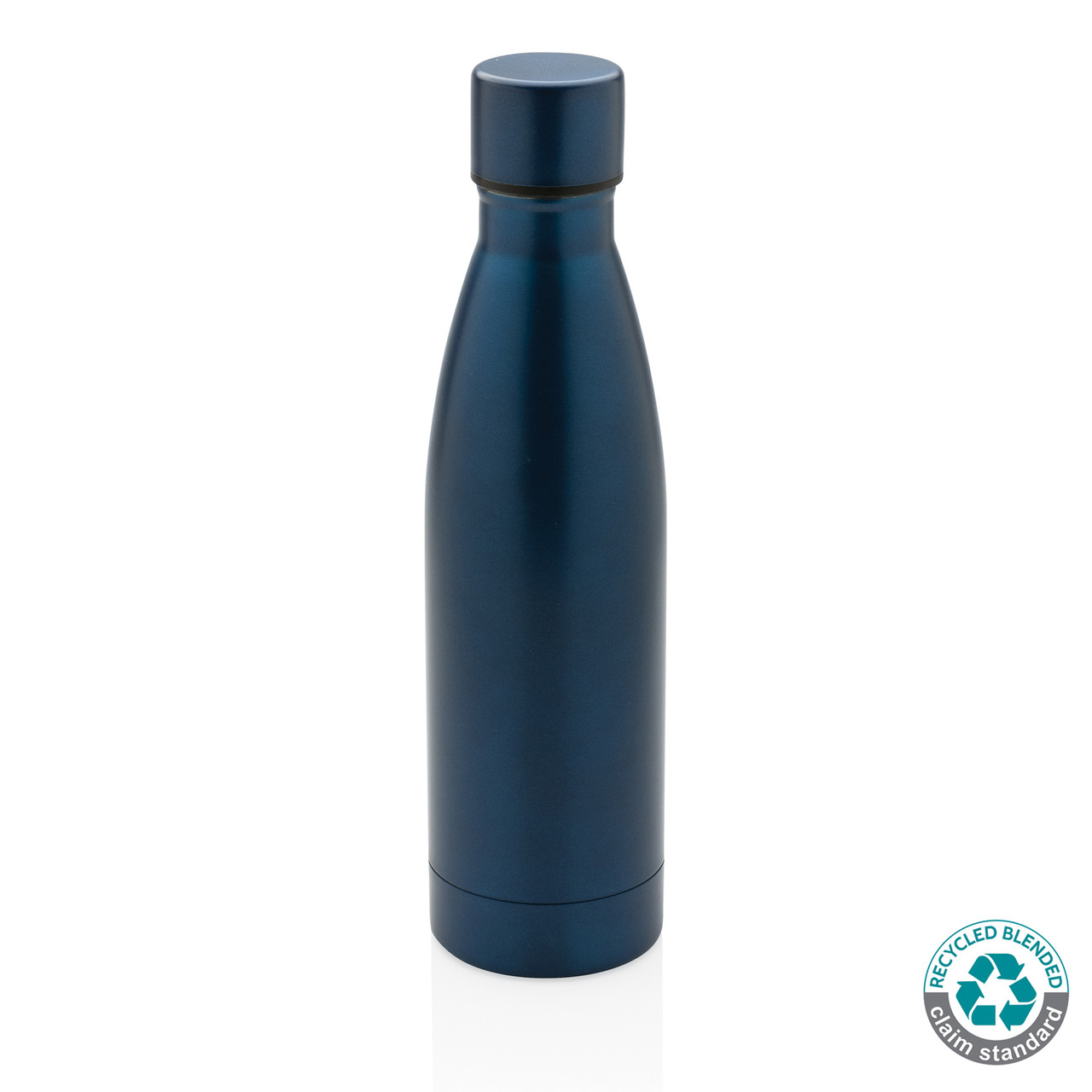 Вакуумная бутылка из переработанной нержавеющей стали RCS, 0,5 л, темно-синий; , , высота 26 см., диаметр 7
