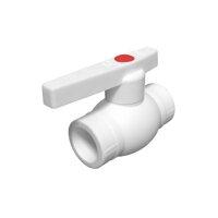 Вентиль (кран) шаровый  ППР 32mm (белый)