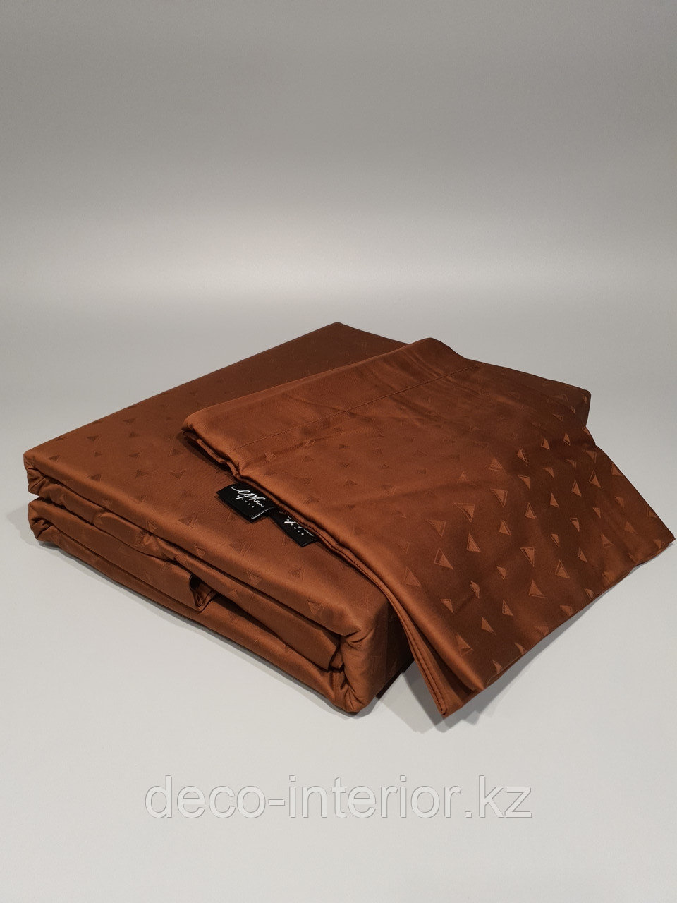 Комплект постельного белья двуспальный из сатина с принтом мелких треугольников - фото 4 - id-p106462493