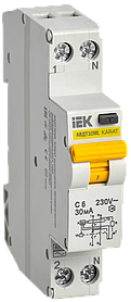 Выключатель автоматический дифференциального тока АВДТ32МL C6 30мА АС 230В KARAT IEK