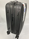 Маленький пластиковый дорожный чемодан на 4-х колёсах. ABS+PC.  (высота 56 см, ширина 35 см, глубина 23 см), фото 5